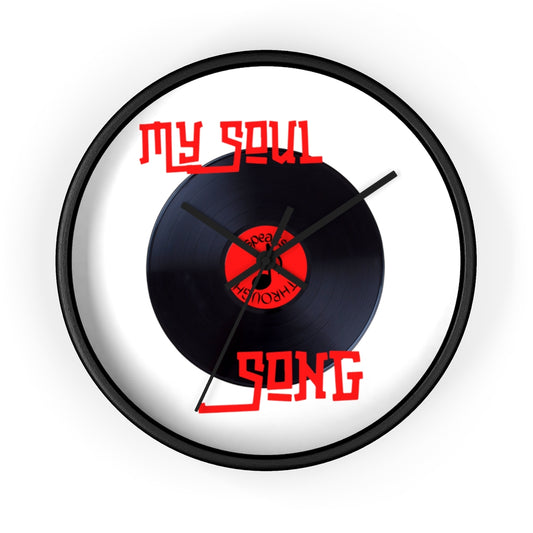 My Soul Speaks Through Song Wall clock