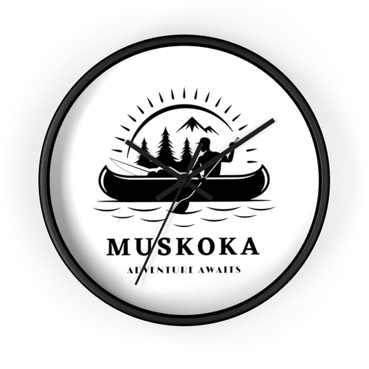 Muskoka Adventure Awaits ll Wall clock