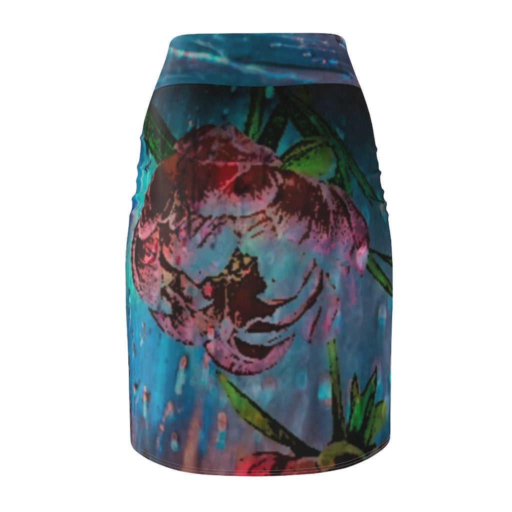 Risen Rose Women's Pencil Skirt