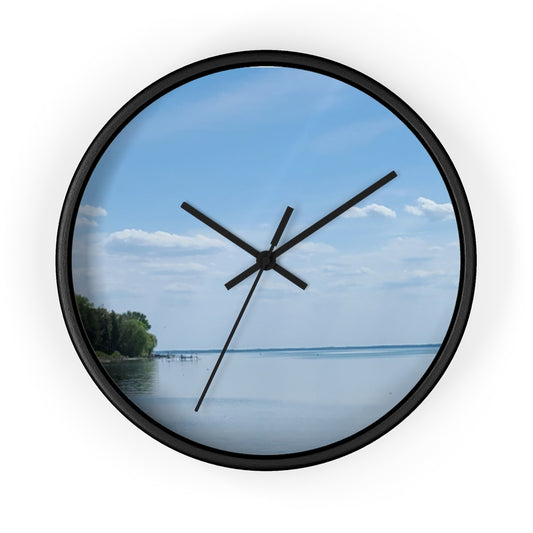 Serene Harbour lll Wall clock