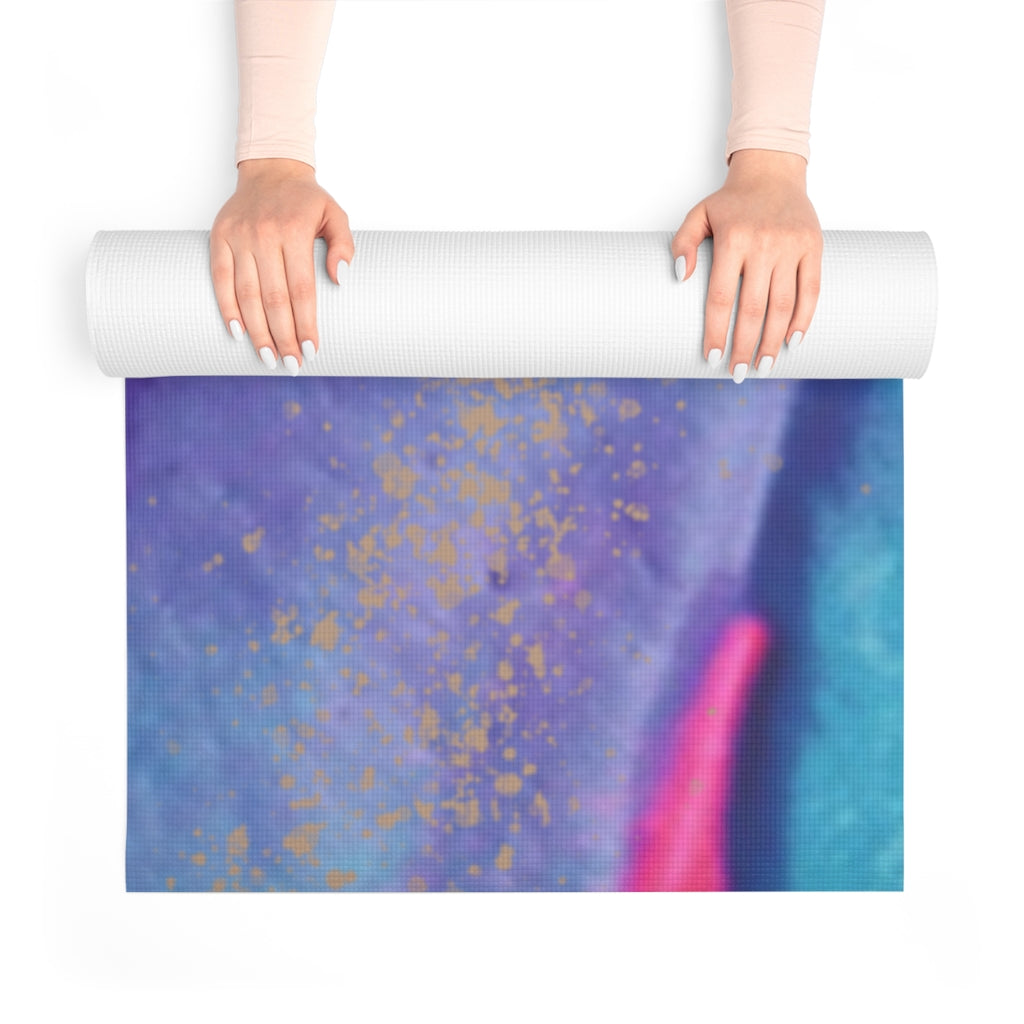 Light Upon Blooms Foam Yoga Mat