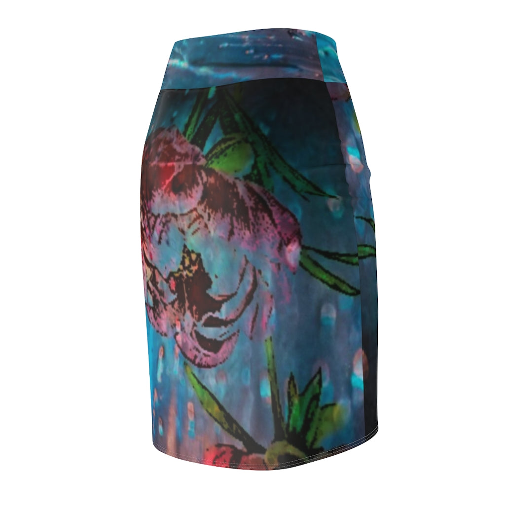 Risen Rose Women's Pencil Skirt