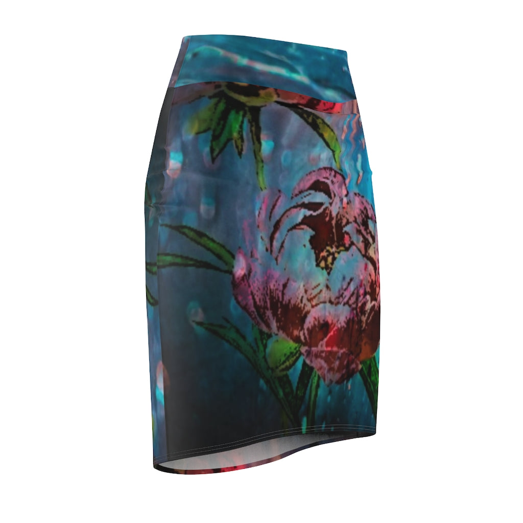 Risen Rose Women's Pencil Skirt