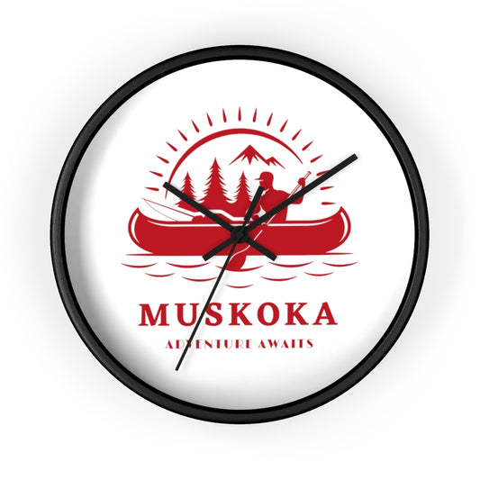 Muskoka Adventure Awaits Wall clock