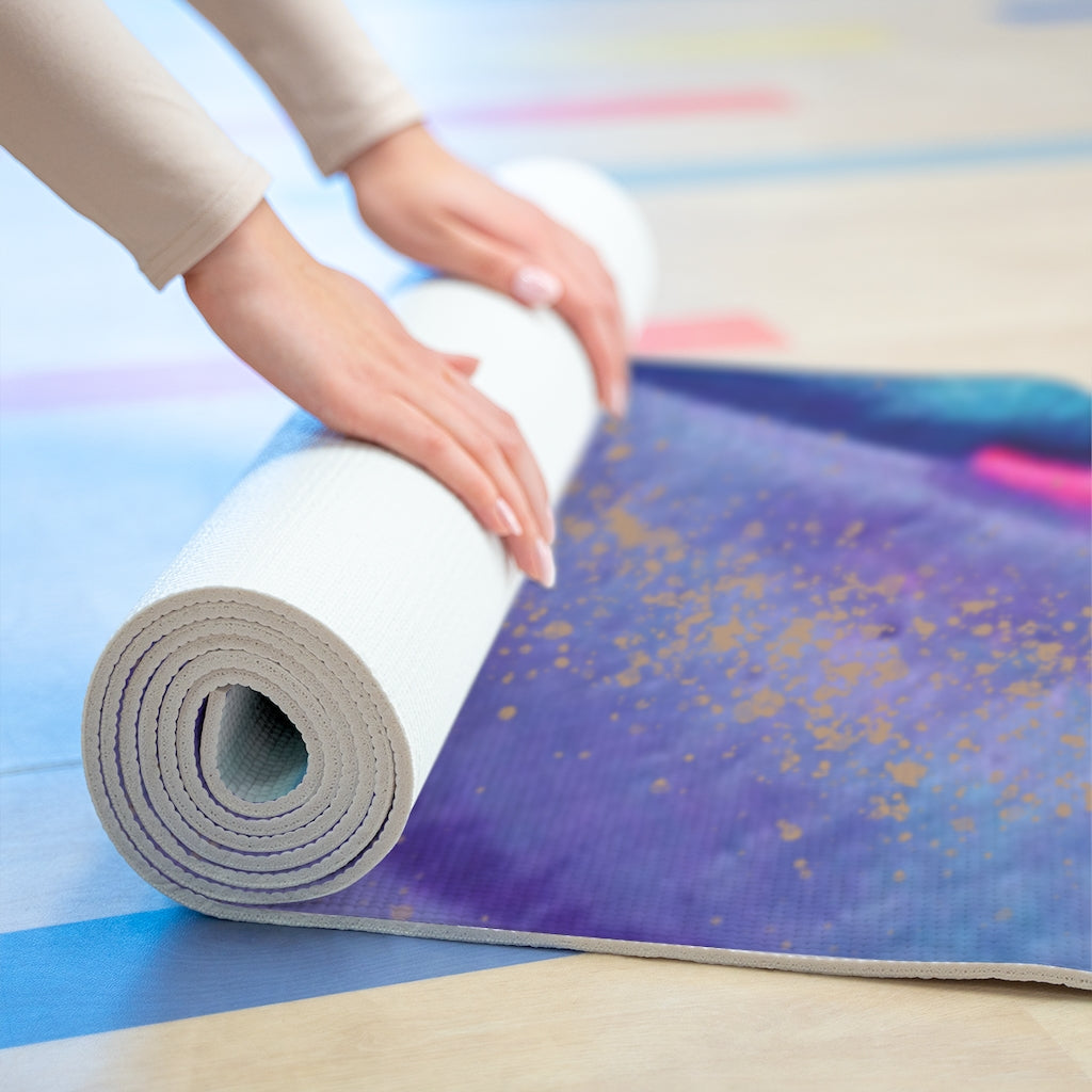 Light Upon Blooms Foam Yoga Mat