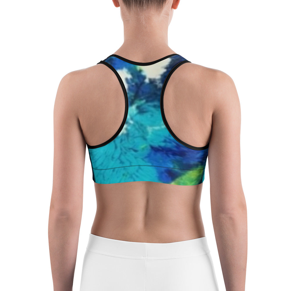 Transcendent Water Lily Sports bra