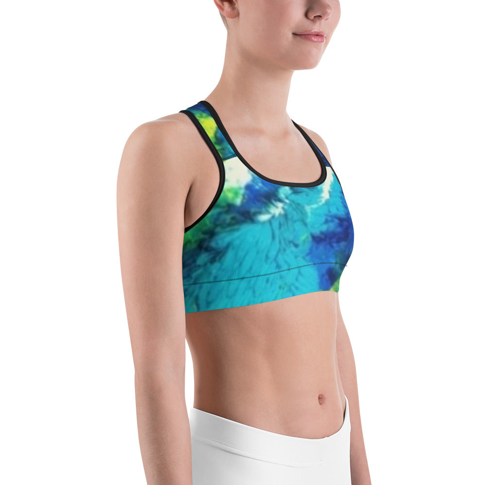 Transcendent Water Lily Sports bra