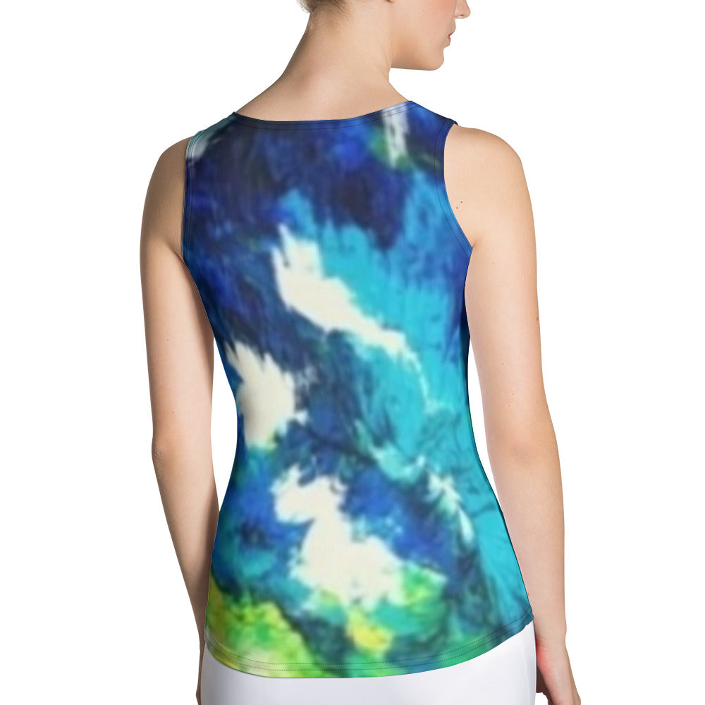 Transcendent Water Lily Handsewn  Tank Top