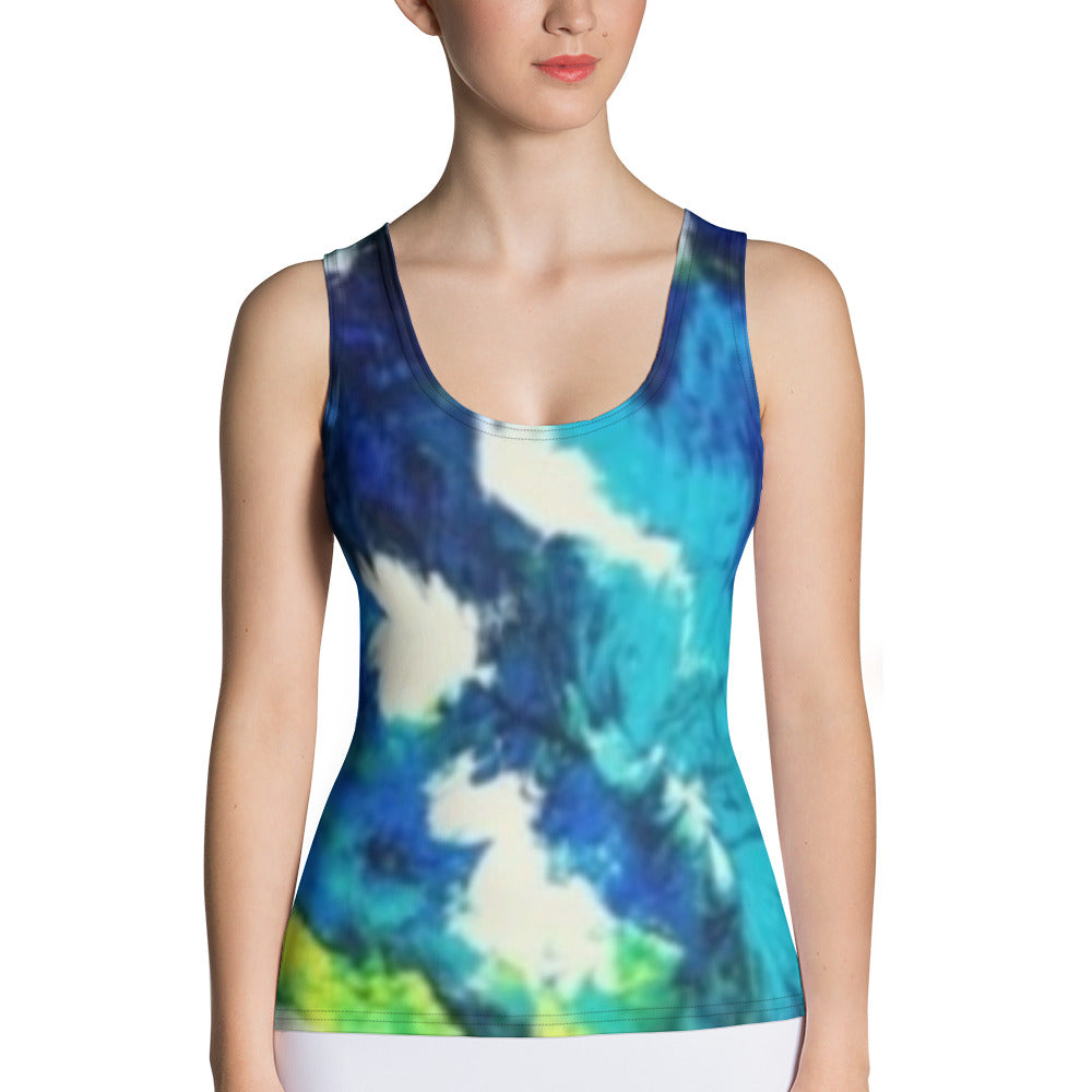 Transcendent Water Lily Handsewn  Tank Top