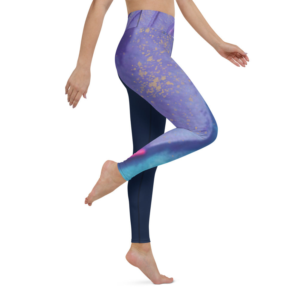 Light Upon Blooms Yoga Leggings