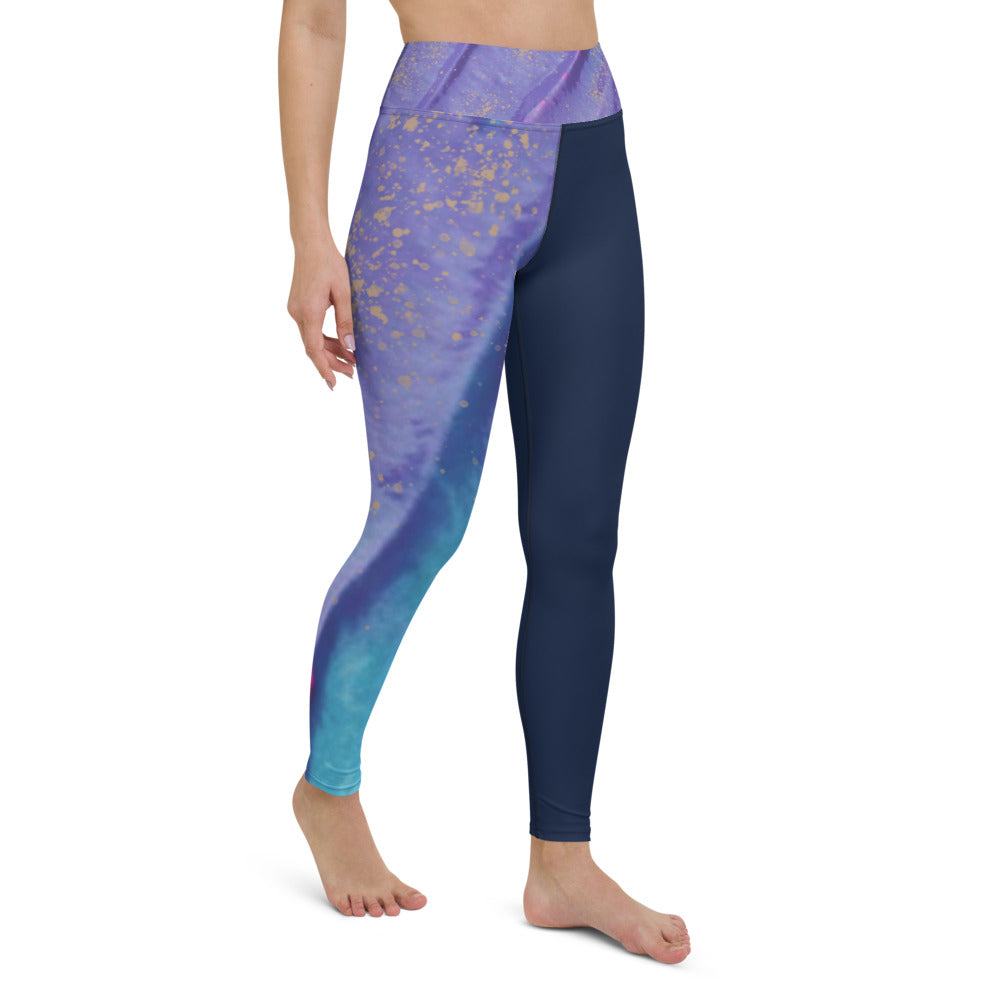 Light Upon Blooms Yoga Leggings