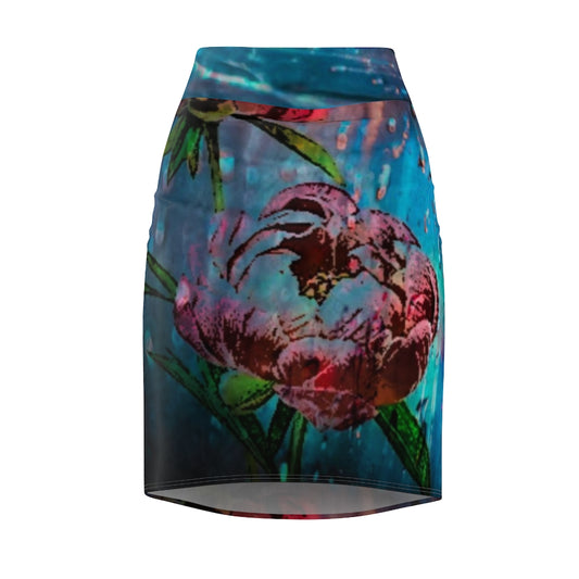 Risen Rose Women's Pencil Skirt