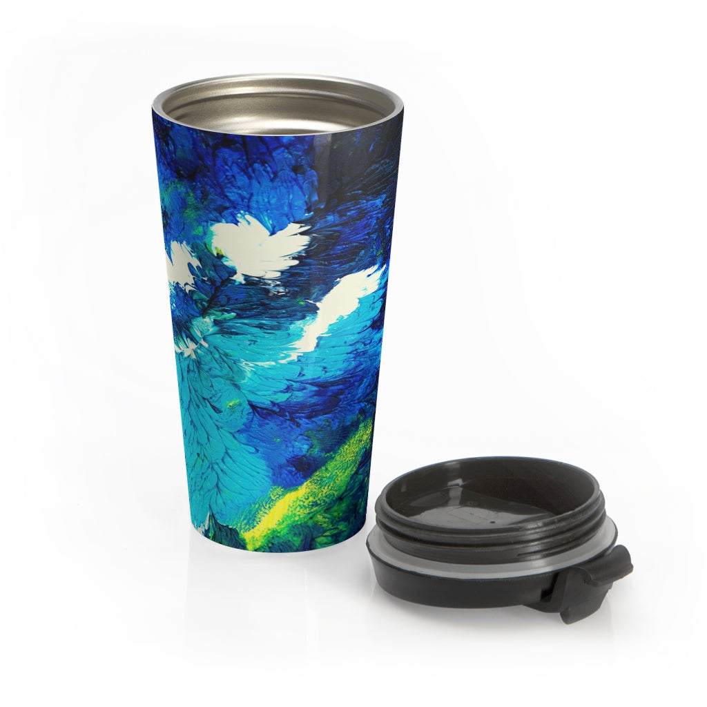 Transcendent Water Lily Stainless Steel Travel Mug